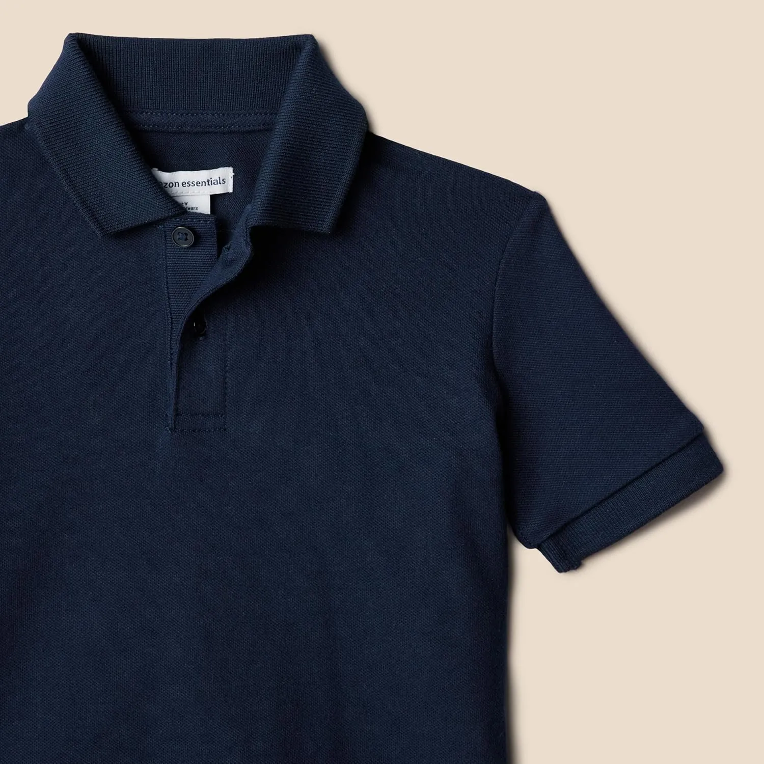 Amazon Essentials Boys and Toddlers' Cotton Spandex Pique Polo Shirt