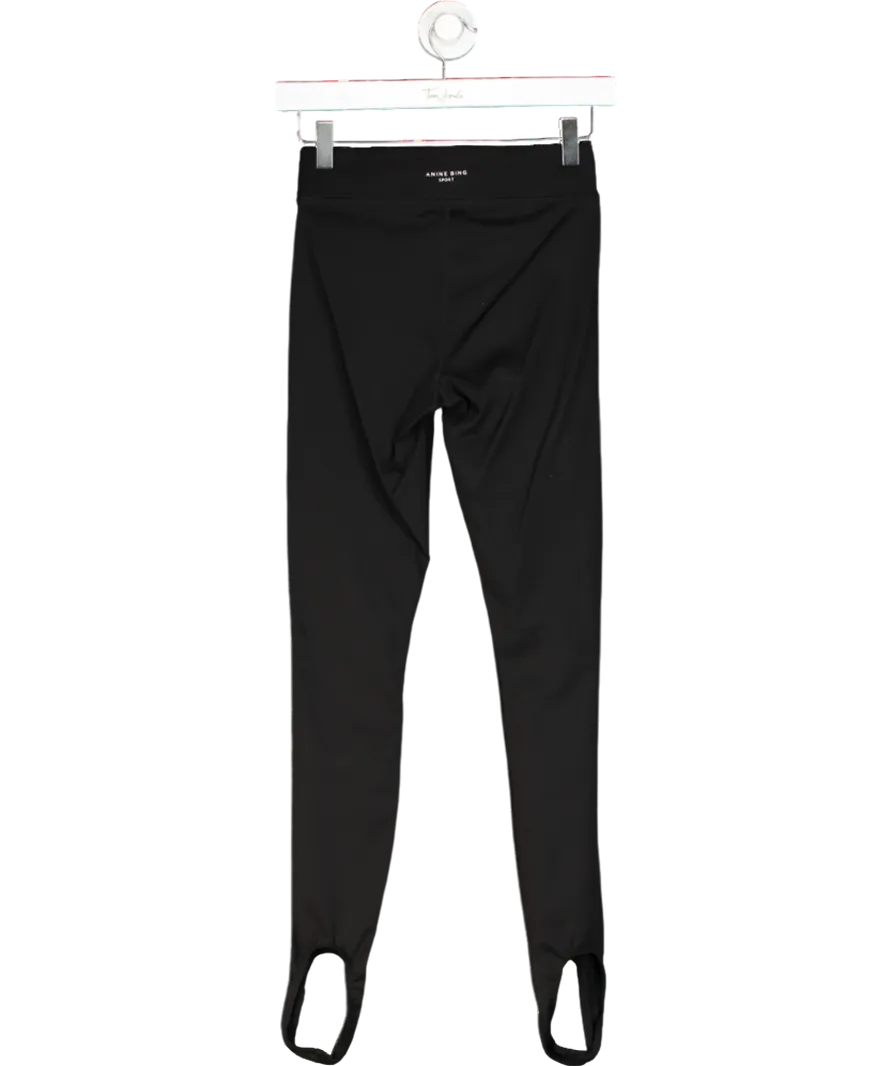 Anine Bing Black Sport Rhea Leggings UK XS