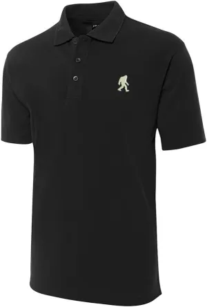 Men's Embroidered Polo Shirt Bigfoot Sasquatch Embroidery Short Sleeve Regular-Fit Advantage Performance Shirts