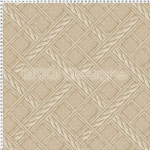 Spandex Printed Knit Check Oatmeal
