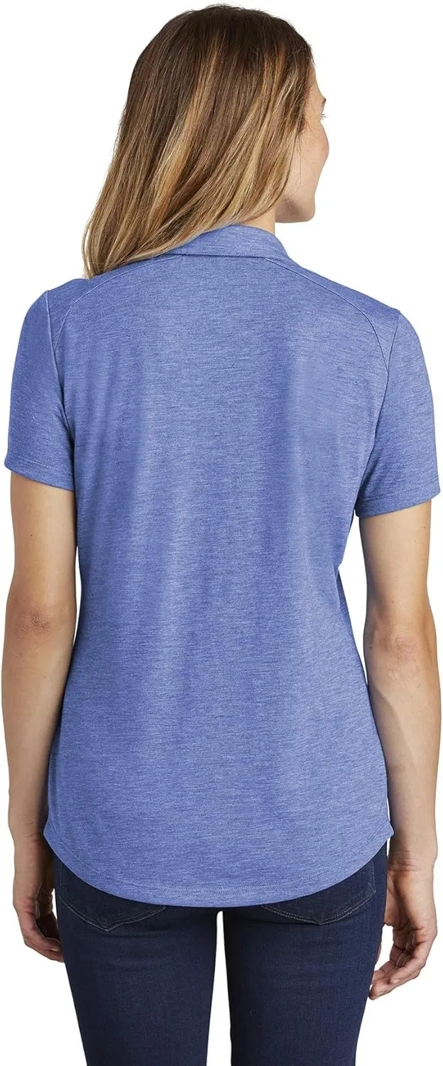 SPORT-TEK Women's PosiCharge Tri-Blend Wicking Polo LST405