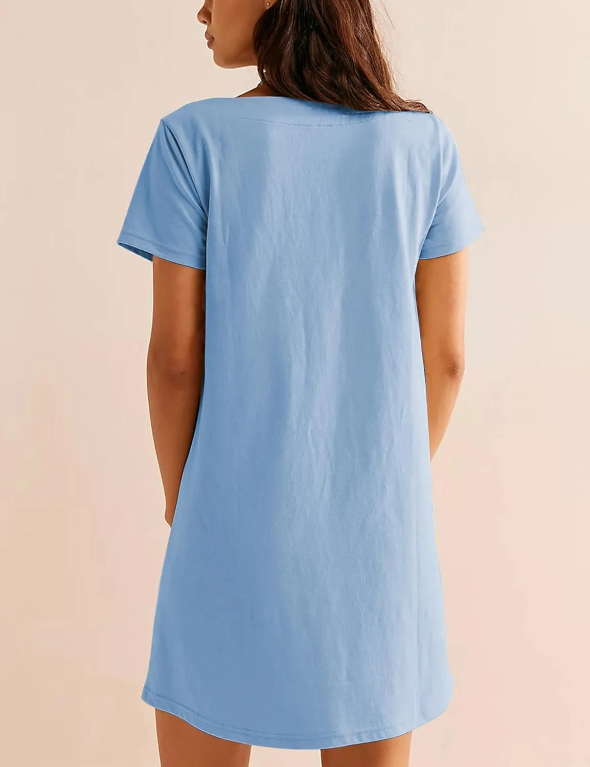 Wanzetaly Women's Green Casual Mini Dress with Square Neck, Short Sleeves, Pockets, Above Knee Length